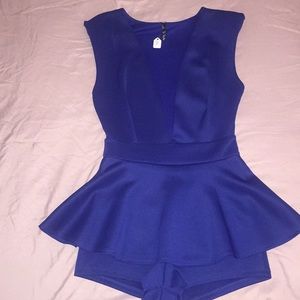 Royal blue romper